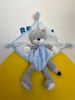 3119 nicotoy knuffellap lap beer wit blauw, Ophalen of Verzenden, Zo goed als nieuw, Overige typen