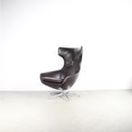 1x Leolux Caruzzo PLUS Fauteuil Bruin Leer – Chroom, Niet ingevuld, Niet ingevuld, 75 tot 100 cm, Ophalen of Verzenden