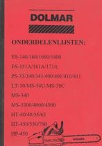 DOLMAR kettingzaag onderdelen boeken, Ophalen of Verzenden, Zo goed als nieuw, Folder
