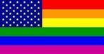 Regenboog USA vlag, Diversen, Vlaggen en Wimpels, Nieuw, Verzenden