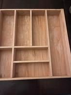 Houten Bestekbak 81 bij 47 cm, Ophalen, Gebruikt, Beige, 50 tot 100 cm