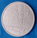 Terschelling Schylge - 1 Syltsje "TerSailing" 1989, Postzegels en Munten, Penningen en Medailles, Nederland, Overige materialen