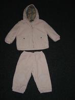 roze meisjesbroekje en winterjasje ( 18 maanden ) BURBERRY, Ophalen of Verzenden, Gebruikt, Meisje, Setje
