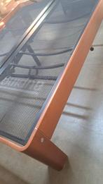 Auping Auronde 160 cm met hoofdeinde en bijzettafel, Ophalen, Bruin, Tweepersoons, 200 cm