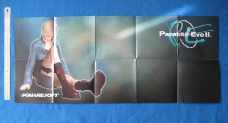 Promo flyer Parasite Eve, Saga Frontier, Front Mission, Spelcomputers en Games, Games | Sony PlayStation 1, Zo goed als nieuw
