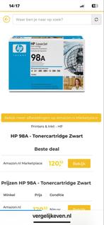 HP 98A Toner - Zwart, Computers en Software, Printerbenodigdheden, Ophalen of Verzenden, Nieuw, Toner