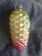 B355 oude Russische kerstbal XXL dik glas, dennenappel, Ophalen of Verzenden, Gebruikt