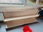 Houten schoolbank, Huis en Inrichting, Banken | Bankstellen, Ophalen, Gebruikt, Minder dan 150 cm