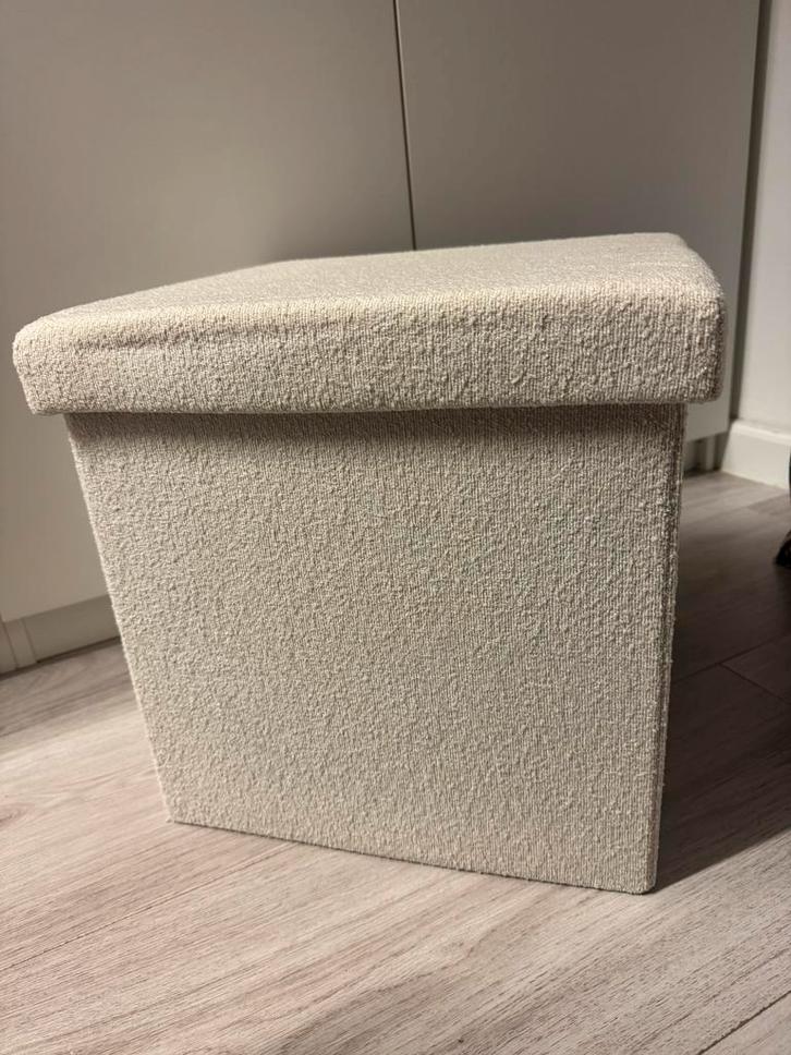 4 Witte Inklapbare Opbergbakken - Zo Goed Als Nieuw, Huis en Inrichting, Kasten | Roldeurkasten en Archiefkasten, Zo goed als nieuw