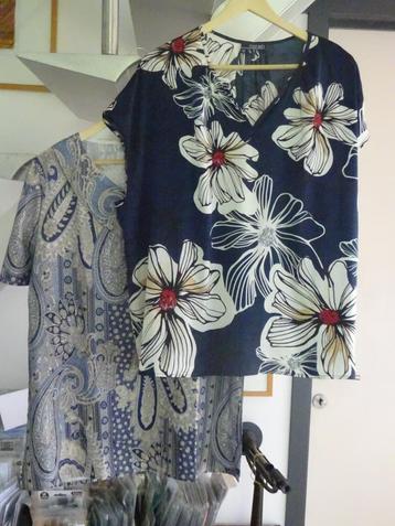 Twee zomertops/shirts. Polyester M 42 beschikbaar voor biedingen