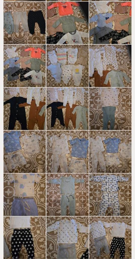 Baby kledingpakket maat 56 broekjes, shirts, boxpakjes, Kinderen en Baby's, Babykleding | Baby-kledingpakketten, Zo goed als nieuw