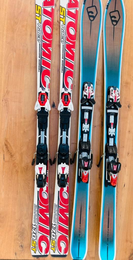 Ski Atomic Salomon 165 / 170 wendbare radius, Sport en Fitness, Skiën en Langlaufen, Zo goed als nieuw, Ski's, Atomic, 160 tot 180 cm