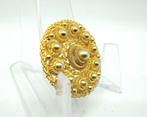 Gouden Zeeuwse knop broche, Goese knoop, 14 karaats, Verzenden, Goud, Broche