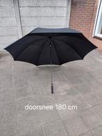 Paraplu doorsnee 180 cm, Ophalen, Nieuw, Zwart