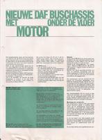 Folder Nieuwe Daf bus-chassis met onder de vloer, Ophalen, Zo goed als nieuw, Overige merken