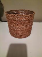 Rotan Bloempot - Doorsnede 16cm, Hoogte 14cm, Overige materialen, Gebruikt, Rond, Tuin