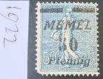 Memel; 1922; Zaaister; 50p; Ongestempeld, Postzegels en Munten, Verzenden, Overige periodes, Postfris