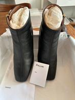Nieuwe Pollini laarsjes – zwart leer met gouden studs – 36, Ophalen of Verzenden, Zo goed als nieuw, Zwart