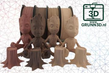 JAYO 3D-filament hout/ wood PLA nieuwe rol a 1,1 kg.  beschikbaar voor biedingen