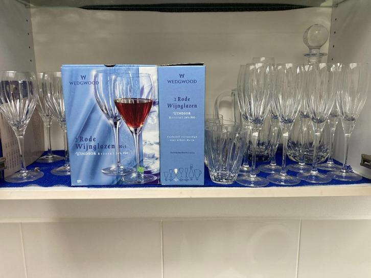 wedgwood glazen windsor, Huis en Inrichting, Keuken | Servies, Zo goed als nieuw, Glas of Glazen, Wedgwood, Glas, Ophalen of Verzenden