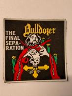 Bulldozer the final Separation vintage RUBBER patch metal, Verzamelen, Ophalen of Verzenden, Nieuw