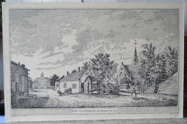 Oud - Vossemeer van Binnen te Zien, Antiek en Kunst, Kunst | Litho's en Zeefdrukken, Ophalen of Verzenden