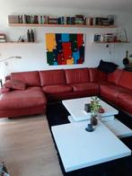 Hoekbank lederland, Huis en Inrichting, Banken | Sofa's en Chaises Longues, Ophalen, Gebruikt, Vierpersoons of meer, Leer