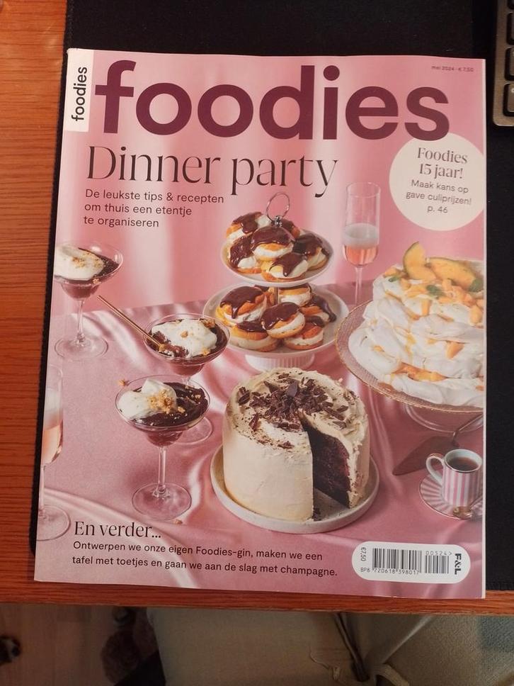 Foodies Magazine 3 stuks, Boeken, Kookboeken, Gelezen, Hoofdgerechten, Taart, Gebak en Desserts, Europa, Vegetarisch, Ophalen of Verzenden