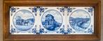 Delftsblauw Tegeltableau Rotterdam, Antiek en Kunst, Ophalen of Verzenden