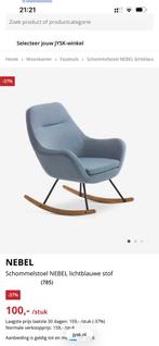 Schommelstoel, Huis en Inrichting, Stoelen, Ophalen, Zo goed als nieuw, Blauw, Eén