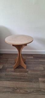Bijzettafel met glas 50 cm, Huis en Inrichting, Tafels | Statafels, Ophalen of Verzenden, Zo goed als nieuw