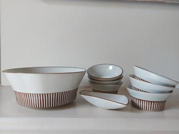 Fris Edam pindastel W.H de Vries Cleopatra servies 1961  beschikbaar voor biedingen