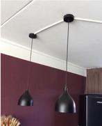 Zwarte hanglamp, Minder dan 50 cm, Ophalen of Verzenden, Metaal, Zo goed als nieuw