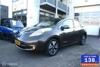 Nissan LEAF Tekna 30 kWh 2016 33108km 1e eigenaar LUXE Vol l, Gebruikt, Zwart, Bruin, 1445 kg