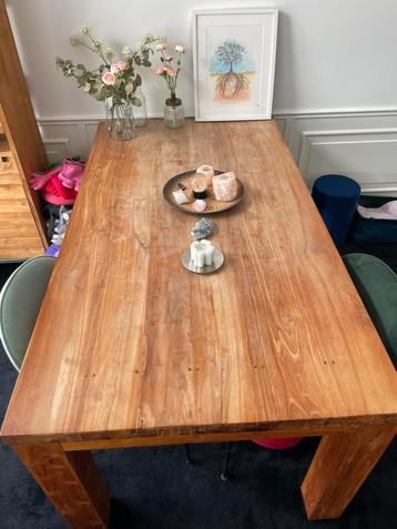 Solide Teak houten eettafel 180 x 98 cm 4/6 persoons beschikbaar voor biedingen