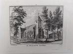 60 / De Blaauw kapel bij Utrecht Kopergravure 18de eeuw, Ophalen of Verzenden