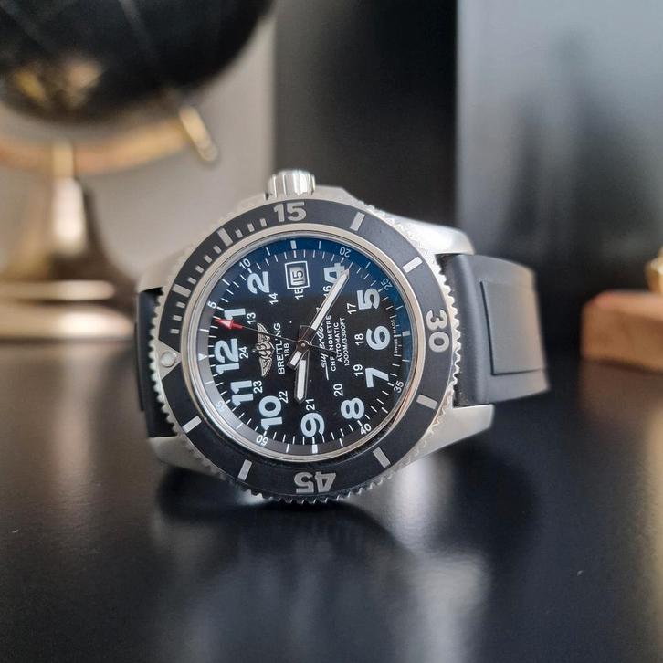 Breitling Superocean 44, Sieraden, Tassen en Uiterlijk, Horloges | Heren, Zo goed als nieuw, Breitling, Staal, Ophalen of Verzenden