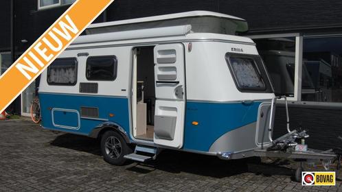 Eriba Touring 530 Harbour Blue, Caravans en Kamperen, Caravans, tot en met 3, 750 - 1000 kg, Standaardzit, Eriba, Dwarsbed, Overige typen