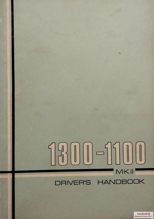 Handboek 1300 - 1100 MKII AKD7098 (Engelstalig), Auto diversen, Handleidingen en Instructieboekjes, Ophalen of Verzenden