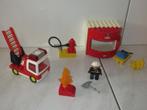 Duplo vintage brandweer set met sirene en zwaailicht, Kinderen en Baby's, Speelgoed | Duplo en Lego, Duplo, Gebruikt, Ophalen of Verzenden