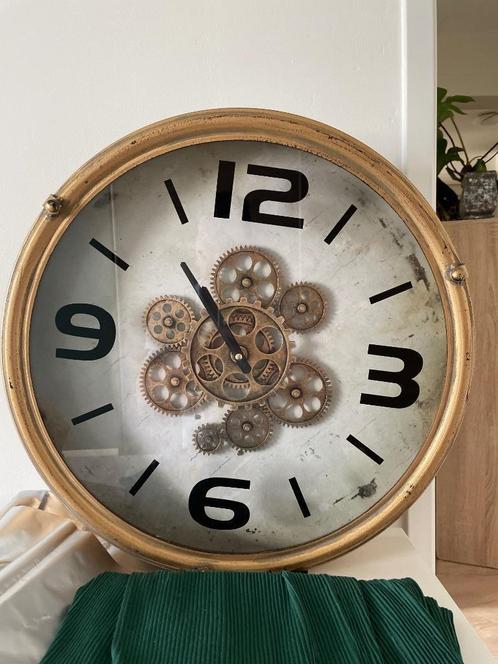 Klok, Huis en Inrichting, Woonaccessoires | Klokken, Zo goed als nieuw, Wandklok, Analoog, Ophalen of Verzenden