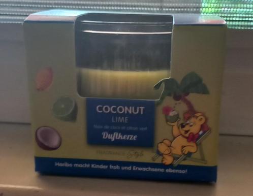 Haribo geurkaars Coconut lime *nieuw*, Huis en Inrichting, Woonaccessoires | Kandelaars en Kaarsen, Nieuw, Kaars, Minder dan 25 cm