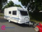 Hobby De luxe 440SF Met Brede Keuken +Vast Bed en Treinzit, Caravans en Kamperen, Hobby, Bedrijf, Schokbreker, Tot en met 4