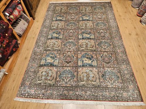 Vintage handgeknoopt oosters tapijt kashmir zijde 287x185, Huis en Inrichting, Stoffering | Tapijten en Kleden, Gebruikt, 150 tot 200 cm