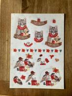 Uitdrukvel Kerst kat vogeltjes, Ophalen of Verzenden, Nieuw, Kerst, Knipvel