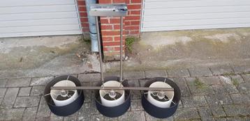 3-lichts hanglamp rvs beschikbaar voor biedingen