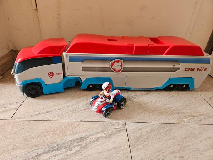 Paw Patrol Vrachtwagen Ryder + Geluid - 65cm, Kinderen en Baby's, Speelgoed | Overig, Jongen of Meisje, Ophalen of Verzenden