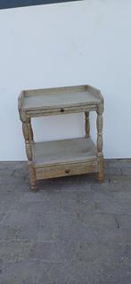 Houten landelijke, sobere, brocante kapstokken, nachtkastjes, Antiek en Kunst, Ophalen