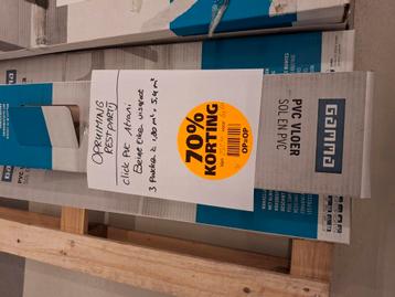 RESTPARTIJ PVC visgraat vloer Atrani beige eiken 5,4 m2 beschikbaar voor biedingen