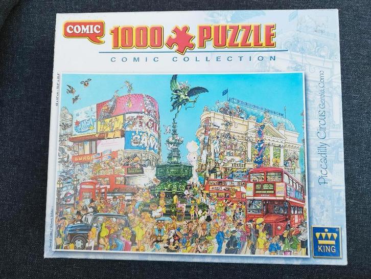 Piccadilly Circus - met the Beatles, Ozzy - Comic Collection, Hobby en Vrije tijd, Denksport en Puzzels, Gebruikt, Legpuzzel, 500 t/m 1500 stukjes